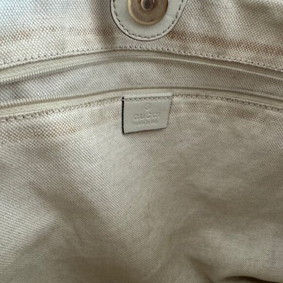 Gucci Sukey Tote GG Canvas Large - Classic Luxury Handbag - Picture 11 of 14